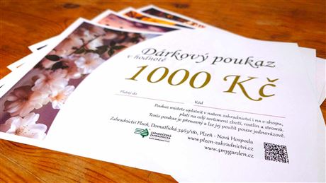 Dárkový poukaz 1000 Kč (v tištěné podobě)