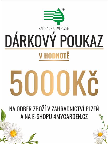 Dárkový poukaz elektronický 5000 Kč