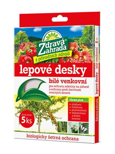 Lepové desky bílé venkovní (Zdravá zahrada) 5 ks