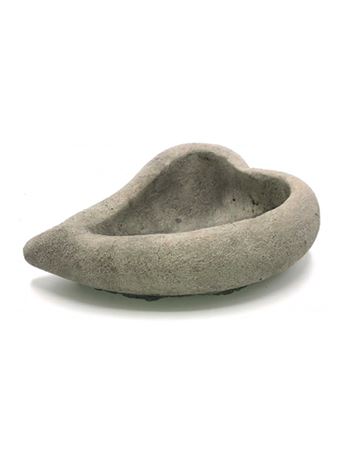 Figurka 406 Květináč ve tvaru srdíčka beton 7 cm